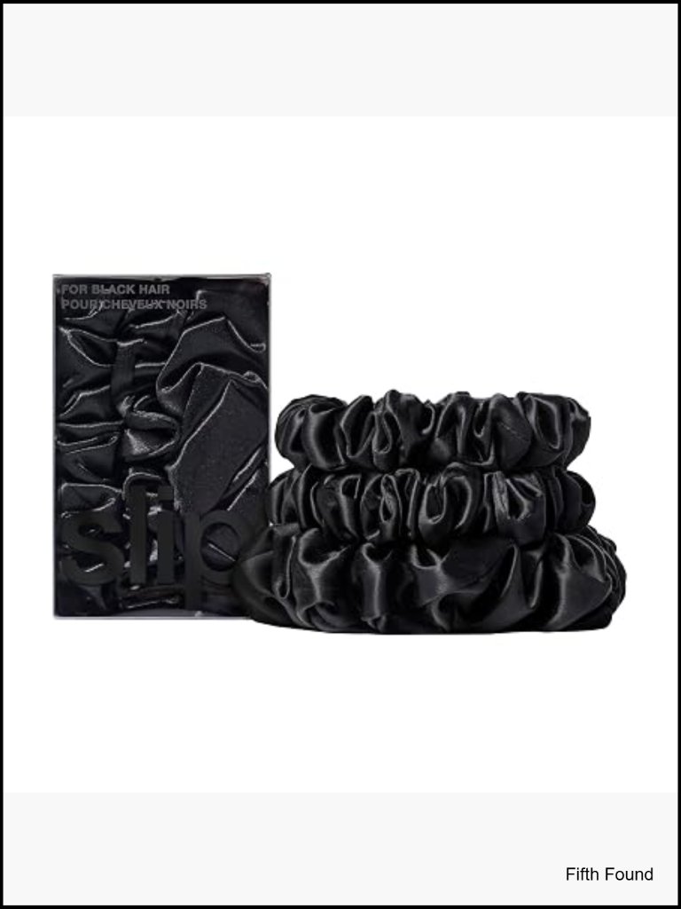 Pure Silk Scrunchie Set - 3 Pack, Midi & Large, Anti-Crease Hair Ties